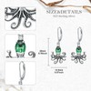 LONAGO Octopus Earrings for Women 925 Sterling Silver Ocean Theme