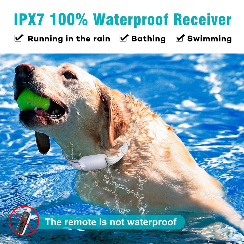 Bousnic Dog Shock Collar for 2 Dogs - (8-120lbs) Waterproof