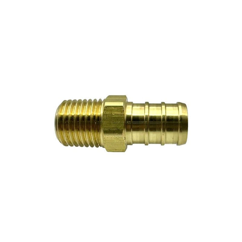 GRIDTECH (2 Pack) Brass 1/2” PEX to 1/4” NPT Male