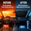 Foldable Car Windshield Sunshade, Front & Rear Window Sunscreen, Car