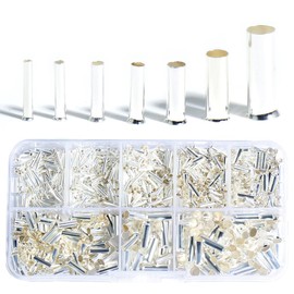 Shengbowi Wire Ferrules Kit Tinned Copper Crimp Connector Electrical Cable Pin Cord Terminal Fitting Assortment Connectors Non Insulated Terminals Ferrule Kits Crimping Ends