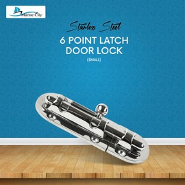 MARINE CITY Barrel Bolt Door Latches, 316 Stainless Steel, 3-1/2 × 1-1/2 Inches, Rust & Corrosion-Resistant, Ideal for Windows, Hatches, Cabinets (Small)