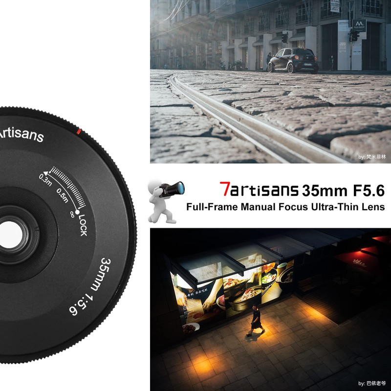 7artisans 35mm f5.6 Full-Frame Manual Focus Ultra-Thin Lens for Sony