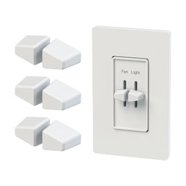 betakilo 6 Pack Split Dimmer Knobs - Made in USA - Compatible with Lutron Skylark Fan & Light Controls