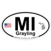 US Decal, Inc. Grayling, Michigan Oval Sticker