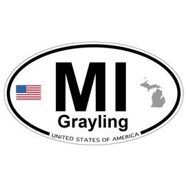 US Decal, Inc. Grayling, Michigan Oval Sticker