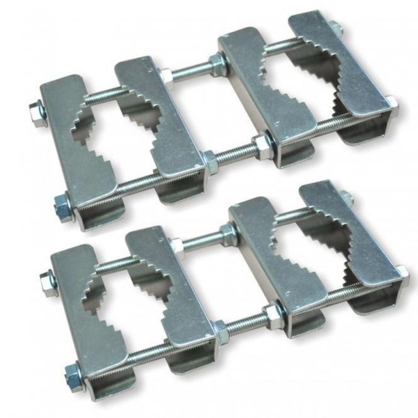 Erwin Weiß GmbH 2 x Double Pipe Clamp Steel I
