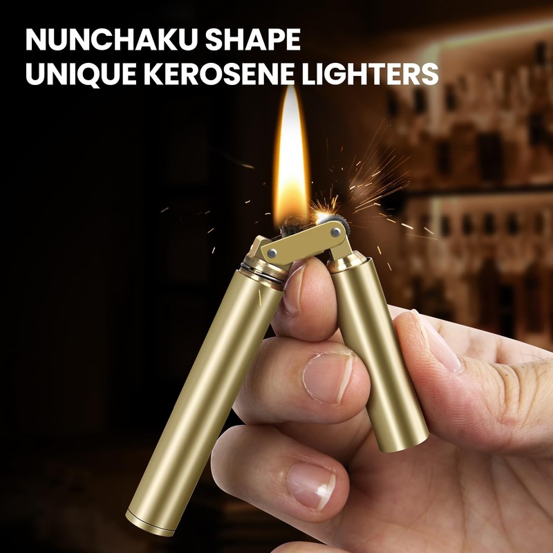 CHOICEDC Vintage Lighter, Cool Trench Lighter, Unique Kerosene Lighters Fluid