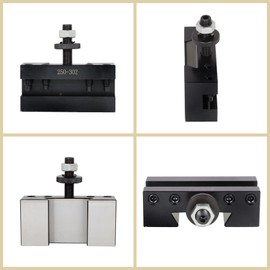 waltyotur CXA 250-302 Turning Tool Holder, Quick Change Turning and Facing Lathe Tool Post Holder CNC Turning Quick Tool Post Holder 13-18 Inch Swing