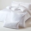 HOMESCAPES White Organic Cotton Euro Size Pillowcase 60 x 60