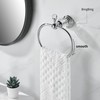 WOLIBEER Chrome Towel Ring,Crystal Hand Towel Holder,Bath Oval Hand Towel