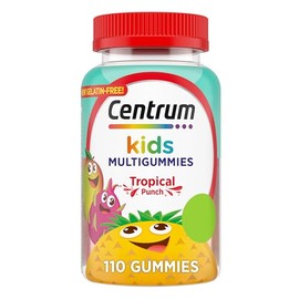 Centrum Kids Multivitamin Gummies, Tropical Punch, Made with Natural Flavors, 110 Count, 110 Day Supply                                               