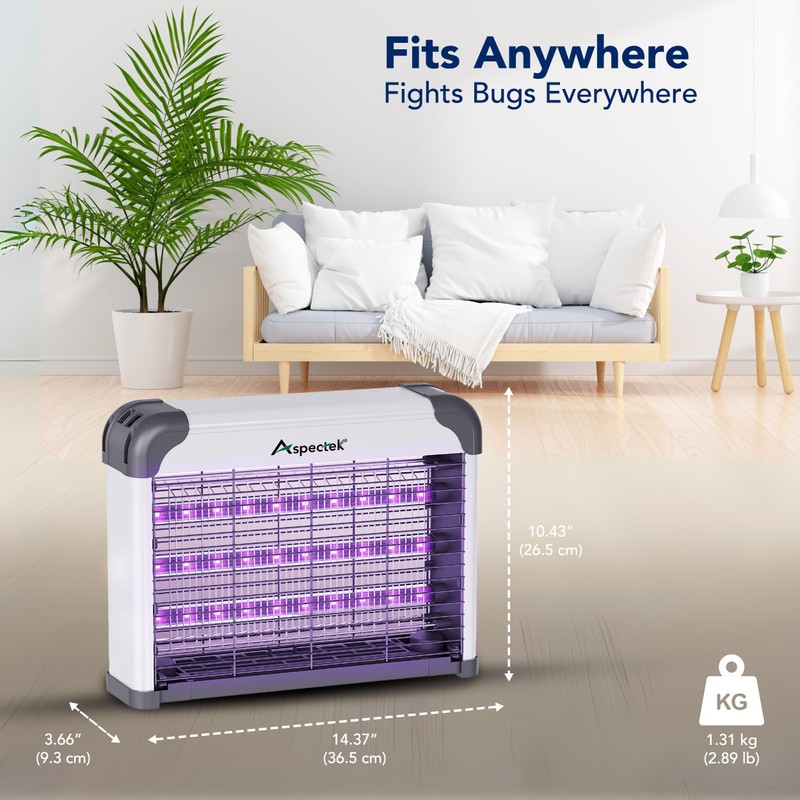 Aspectek LED Bug Zapper Indoor – High-Voltage Mosquito and Fly