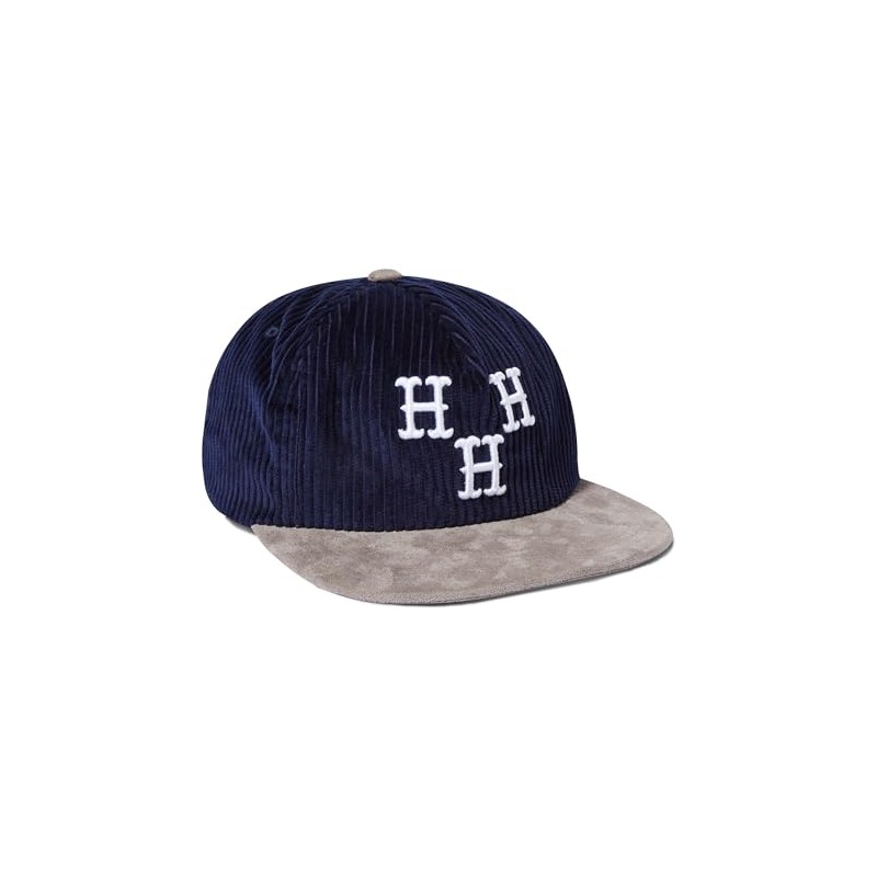 HUF Hat Trick Snapback Hat, Navy, O/S