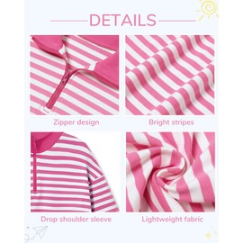 Latnnut Girls 2 Piece Outfits Workout Striped Patchwork Top Sweatshirt and Stretch Solid Leggings Set Pink Green Stripes Pullover + Green Pants 11-12 Years