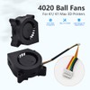 ELVES K1/K1C/K1 Max Extruder Fan Kit 4020 Blower Fan DC