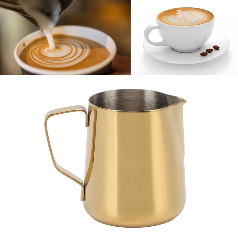 Milk Frothing Pitcher Stainless Steel Milk Jug Coffee Frothing Pitcher