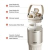 TKK 24 oz Ceramic Coated Tumbler with Straw Lid, 18/10