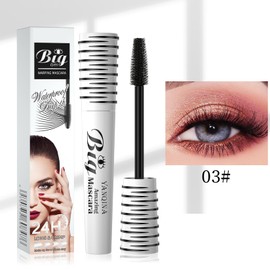 Mascara, 4D Silk Fibre Waterproof, Natural and False Lash Look Extension, Volume Eyelash Mascara, Waterproof, Durable, Natural, Extra Long Eyelash Mascara and Thick (#03)