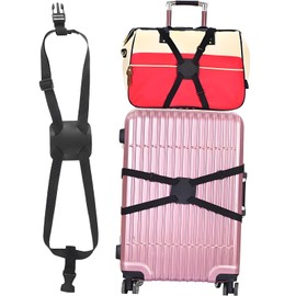 XILIYAI Luggage Straps Bag Bungees, Luggage Straps Suitcase Adjustable Belt for Add a Bag Easy to Travel Suitcase Elastic Strap Belt Travel Essential Accessories