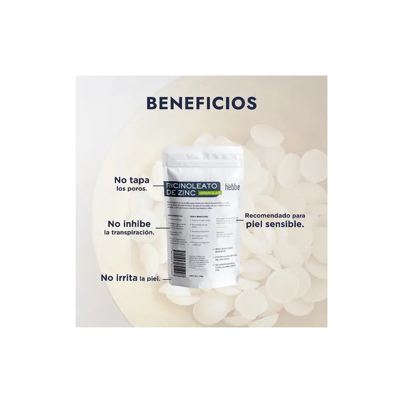 Ricinoleato De Zinc 100% Puro (desodorante Sólido) 100 G