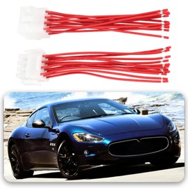 VGOL 2pcs 12 Pin 18AWG Molex Electrical Connector Plug Male Female Set with Pigtails for Home Audio Car Audio Motorcycle ATV Boat Truck Trailer (Cord length 5 inches)