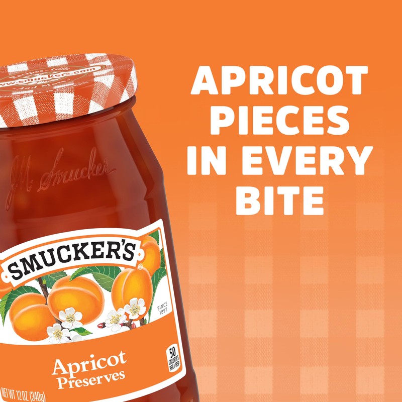 Smucker's Apricot Preserves, 12 Ounces (Pack of 6)