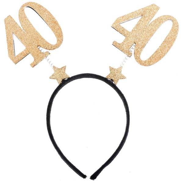Santex 6824-40 Glitter Headband Age 40 Years