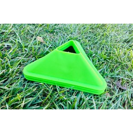 Unicorn Co Premium Football Soccer Agility Plyometric Training Triangle Plate Cones (Green)