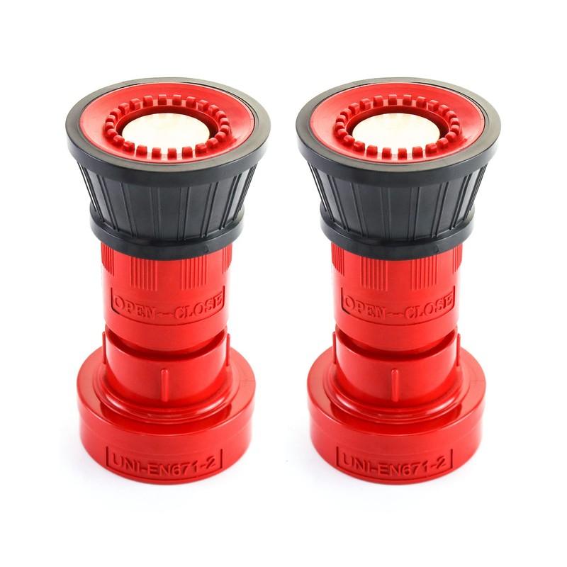 QWORK Fire Hose Nozzle, 2" Heavy Duty NPSH/NPT Thermoplastic Constant