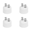 4PCS GU10 to MR16 Adapter Socket Heat Resistant Lamp Holder