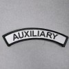 Unbranded AUXILIARY Black Grey Tab Rocker 4.5" Iron On Patch