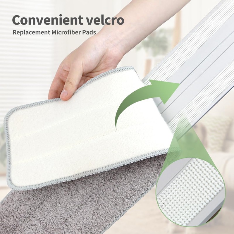 CQT Commercial Flat Microfiber Floor Mop Cleaning System 18" Inch