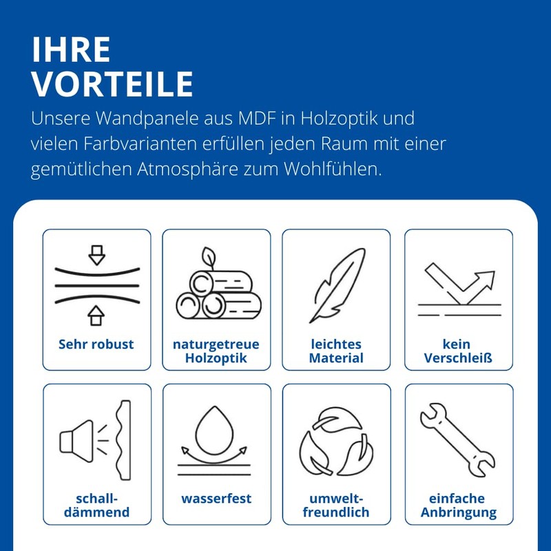 Reese Wall Panels, Natural Oak, Centre Strip Sample Piece Approx.