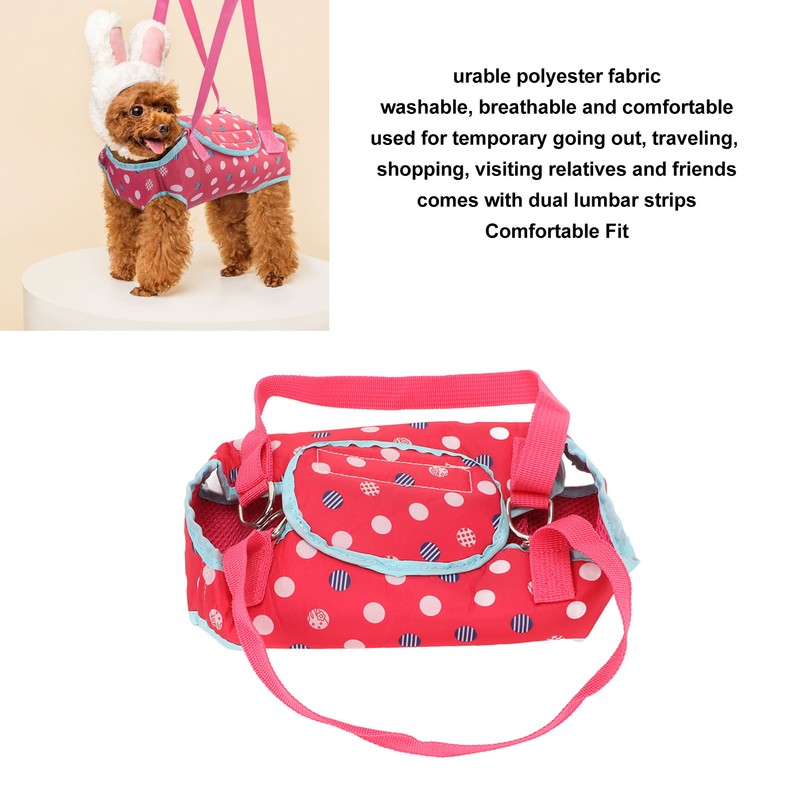 Dog Lift Harness Support Breathable Washable Portable Dog Sling Harness