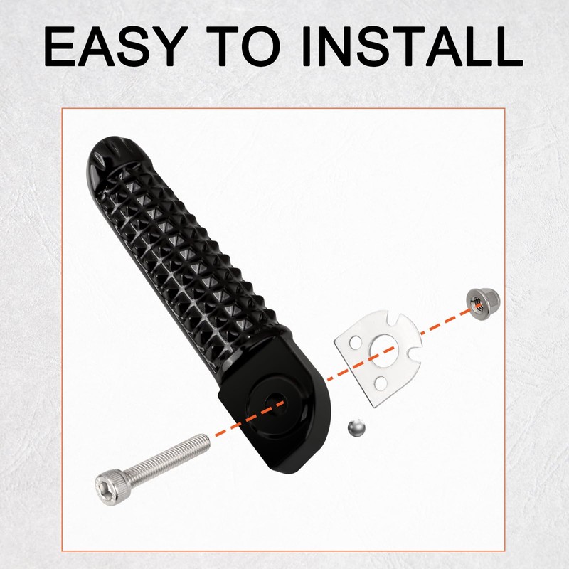 FOVPLUE Left and Right Passenger Footrest for Yamaha YZF R6