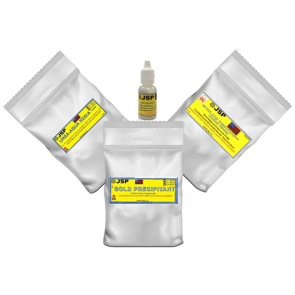 JSP Scrap Gold Recovery Kit Sodium Metabisulfite Urea Aqua Regia