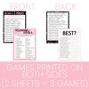 DISTINCTIVS Pink and Black 60th Birthday Game Bundle - Set