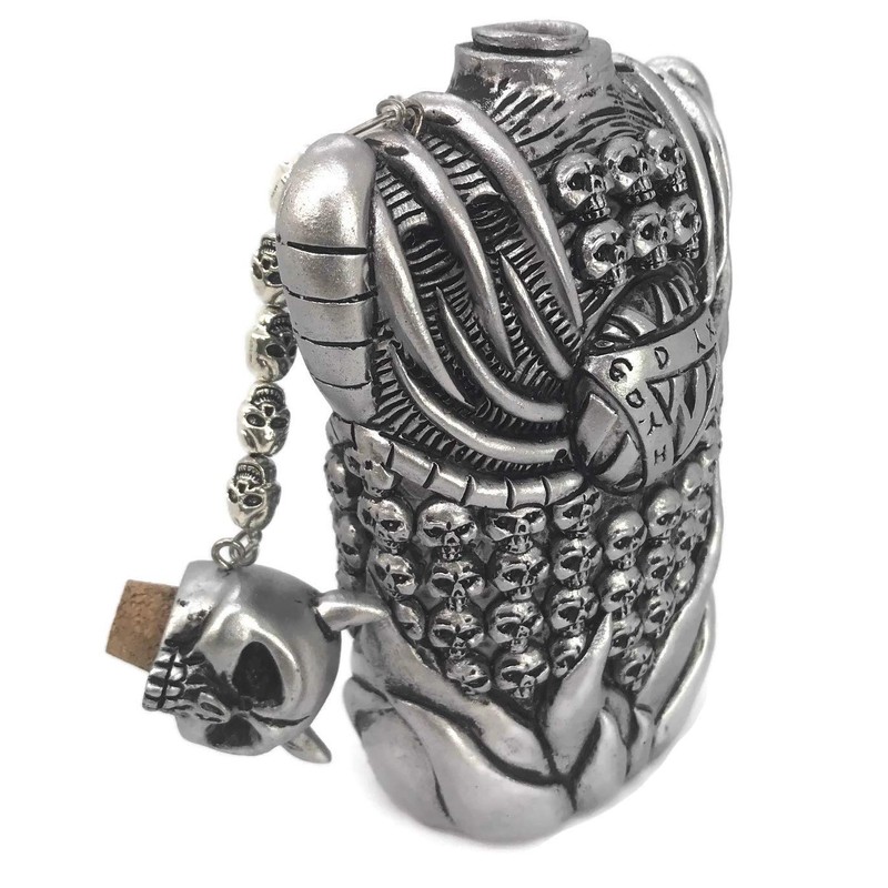 thecostumebase the Little Nicky Bottle Flask Props Replica Skull Resin