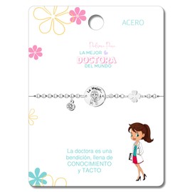 Cotigo Professional Stainless Steel Bracelets, Gift for Women, Silver and Gold (Doctor - Silver)