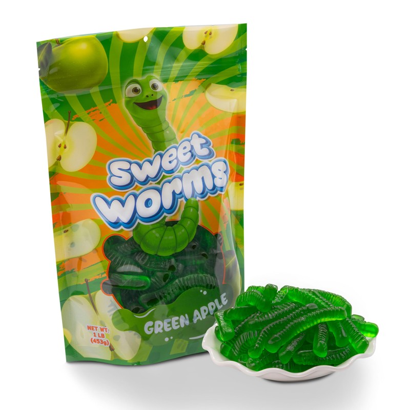 FirstChoiceCandy Sweet & Sour Gummy Worms, Multi Flavors and Solid