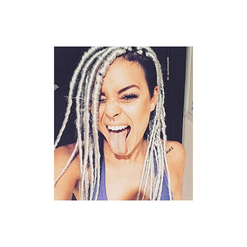 DreadLab - Synthetic Dreadlocks Backcombed Extensions 10 Pack Single Ended