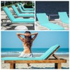 Ganeen 2 Pieces Waterproof Chaise Lounge Cover (Not Includes Cushion)