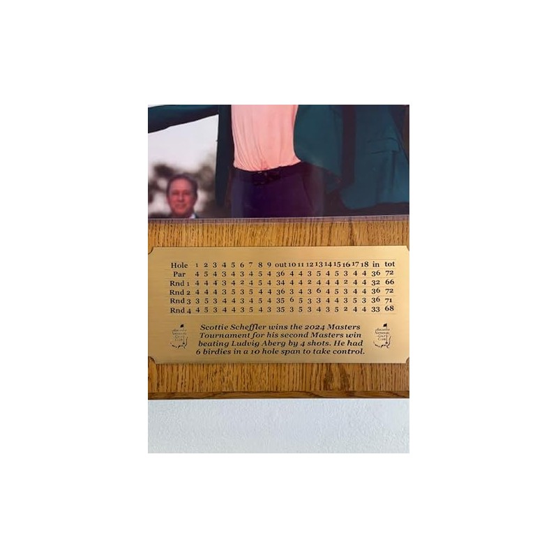 Generic Scottie Scheffler 2024 Masters Champion 8x10 Photo Plaque with