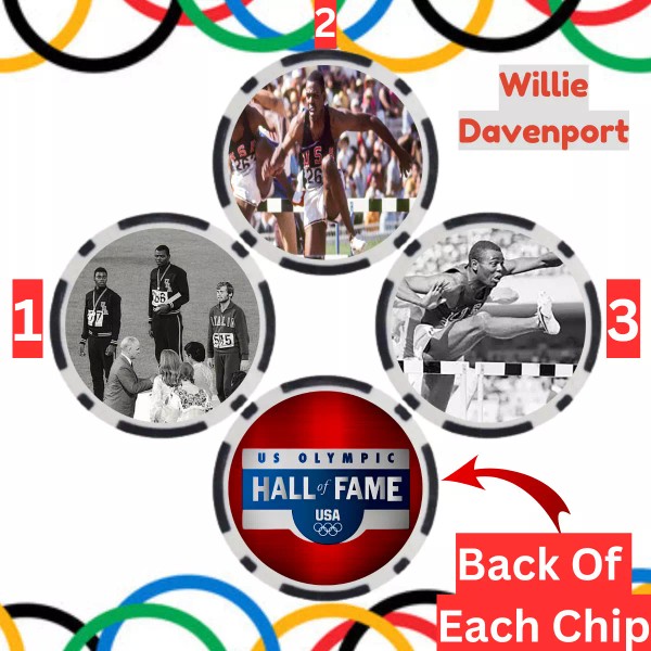 Olympics Willie Davenport Track & Field Olympian Set Of 3