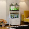 Welfuturer Fish Tank Stand 10 Gallon with 2-Tier Shelf, Aquarium