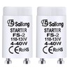 Saillong 2 Pack White Fluorescent Starter for Use with 4-40W