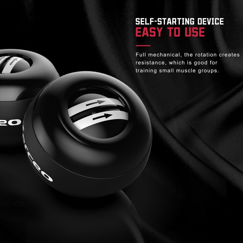 Xerceo Auto-Start Power Gyro Ball, for Wrist & Forearm Training,