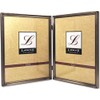 Lawrence Frames 11580D Antique Pewter 8x10 Hinged Double Picture Frame