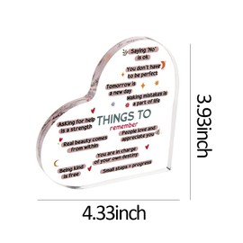 Mental Health Décor for Desk Positive Affimrations Decorations for Bedroom Decorative Encouragement Signage for Men Women Motivational Gifts for Son Daughter Christmas Gifts for Brother Sister Gifts